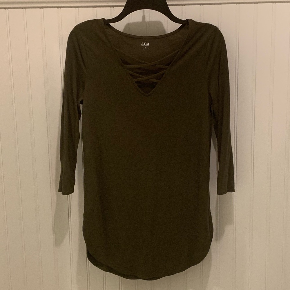 A.N.A Olive Tunic